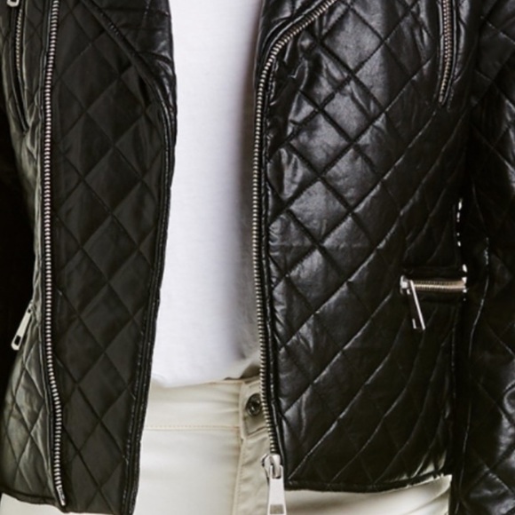 STELLA + LORENZO QUILTED FAUX JACKET - Picture 8 of 8